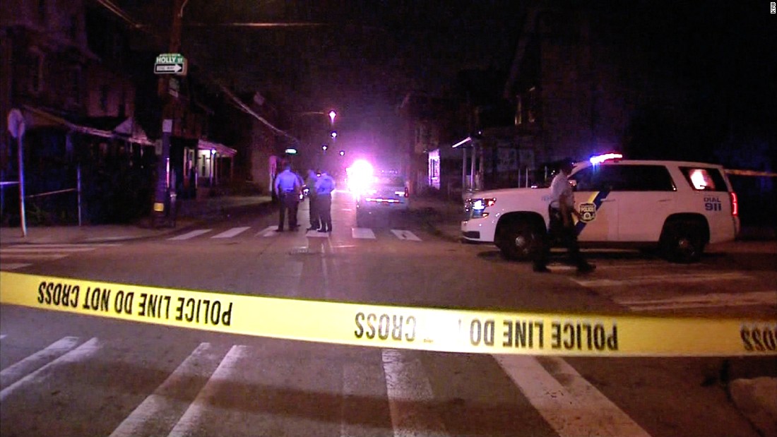 Baby among 10 people shot at Philadelphia block party