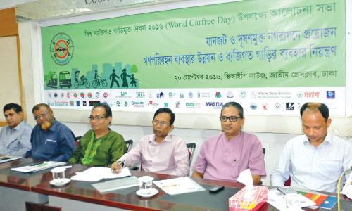 People urged to observe World Car Free Day tomorrow