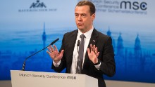 Russian PM Medvedev equates relations with West to a 'new Cold War'