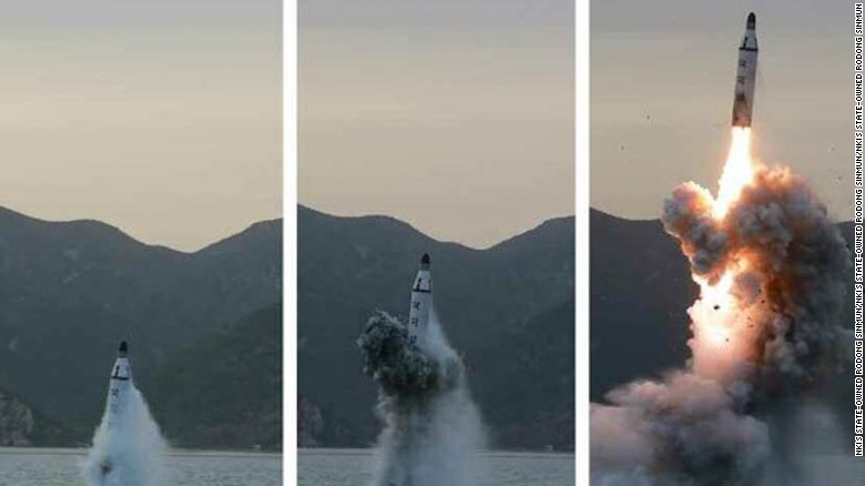 North Korea launches missile from submarine, South Korea says