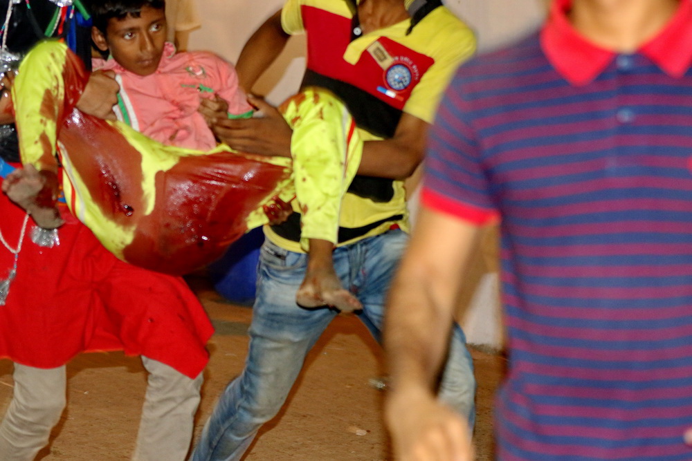 One killed, scores injured in bomb blasts at Hussaini Dalan 