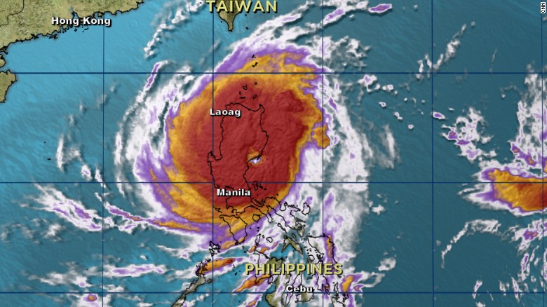 Super Typhoon Koppu makes landfall over northern Philippines