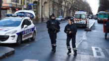 Man with knife killed by Paris police on anniversary of Charlie Hebdo attacks