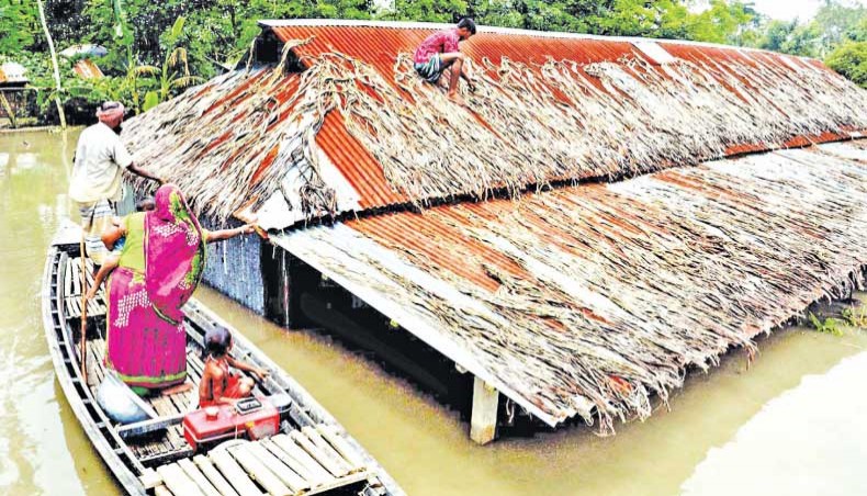 Flood engulfs country’s middle areas