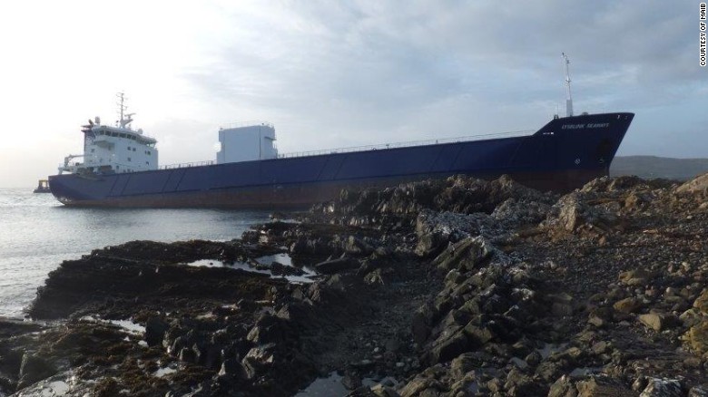 Drunk Russian sailor crashes 7,000-ton ship into Scotland -- at full speed