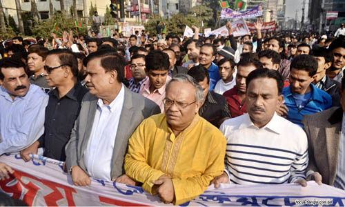 BNP celebrates Victory Day taking out procession