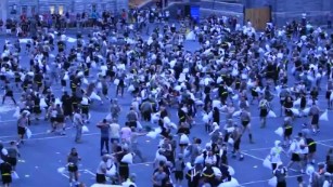 30 hurt as traditional pillow fight at West Point turns rough