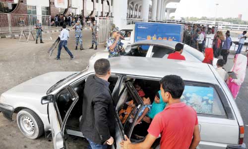 Security beefed up at airports, port city