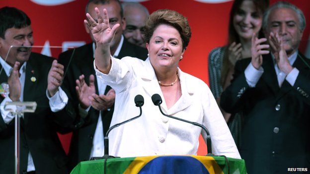 Dilma Rousseff re-elected Brazilian president