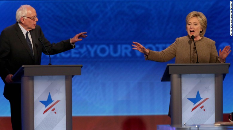 Democratic debate: Clinton, Sanders clash on guns